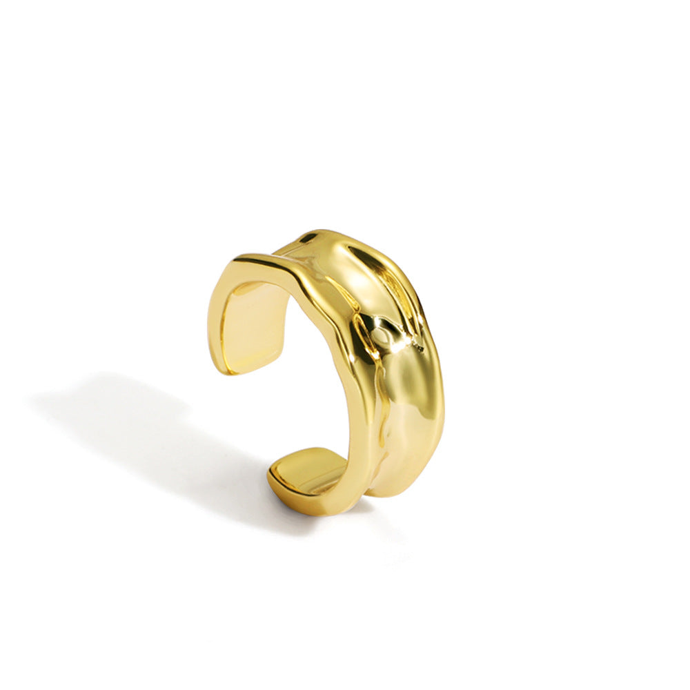 E0061 Vintage style C Clip-on Earrings Non-Pierced Ear Cuff Gold-Plated Ear Jewelry Export Accessories