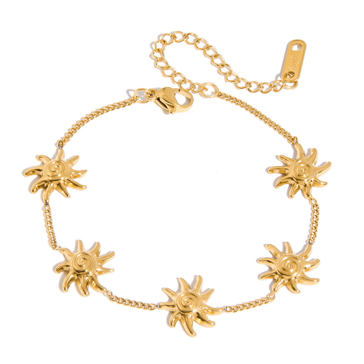Bracelet Sun Jewelry Stainless Steel Accessories for Women Non-Fading