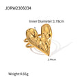 Minimalist Stainless Steel Gold-Plated Ring — alternate product view — jewelry finish and design detail