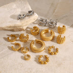 Stainless Steel gold Earrings Ear Clips Non-Pierced Ear Cuffs Ear Jewelry Accessories