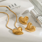 2H Love Necklace Simple Earrings Stainless Steel Jewelry earrings