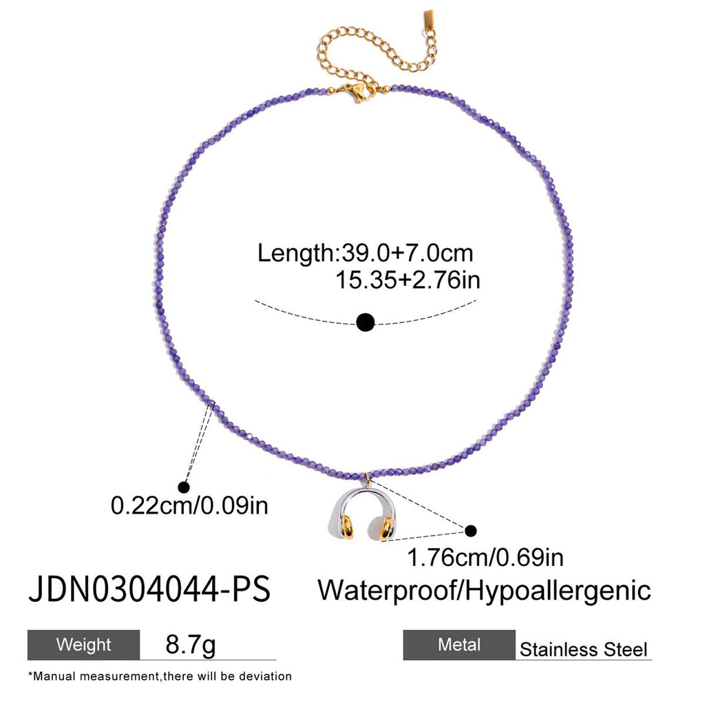 Multi-layer Stacked Necklace Collarbone Chain Stainless Steel Jewelry Non-fading