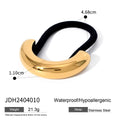 Sculptural 18K Gold-Plated Stainless Steel Hair Tie — additional product detail 28 — jewelry finish and design detail