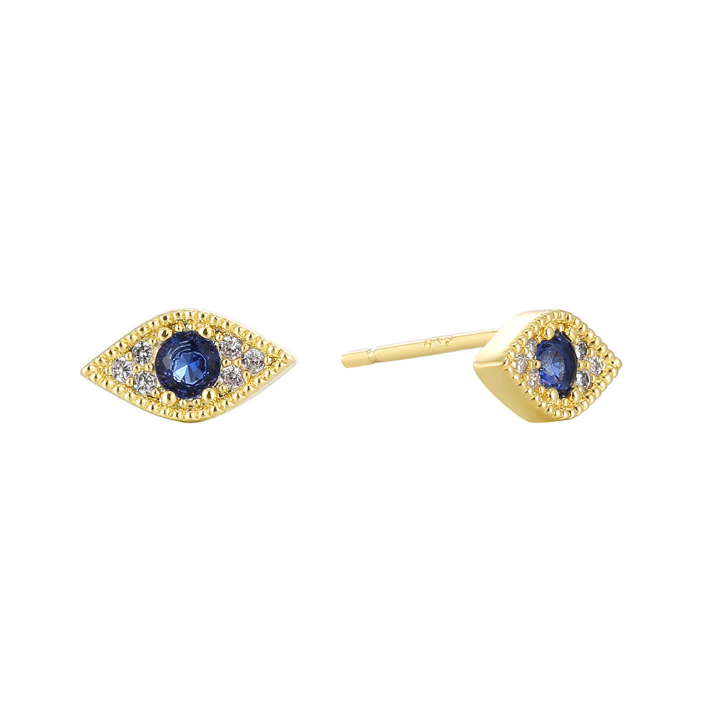 E0760 Design Devil's Eye Zircon Stud Earrings for Women Retro Earrings