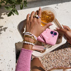 Stainless Steel Bracelet Amethyst Pearl Bracelet Non-Fading Jewelry