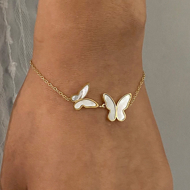 Stainless Steel Shell Butterfly Bracelet Bracelet for Women bracelet
