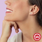 Fashion Hot-Selling Turquoise Petal Earrings s925Sterling Silver Diamond Earrings Jewelry Earrings