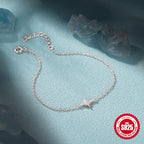 925 Sterling Silver Octagonal Star Zircon Bracelet Korean Style — additional product photo 04