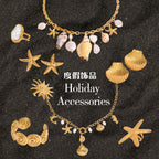 Ring Non-Fading Jewelry Necklace Stainless Steel Earrings Vacation Accessories