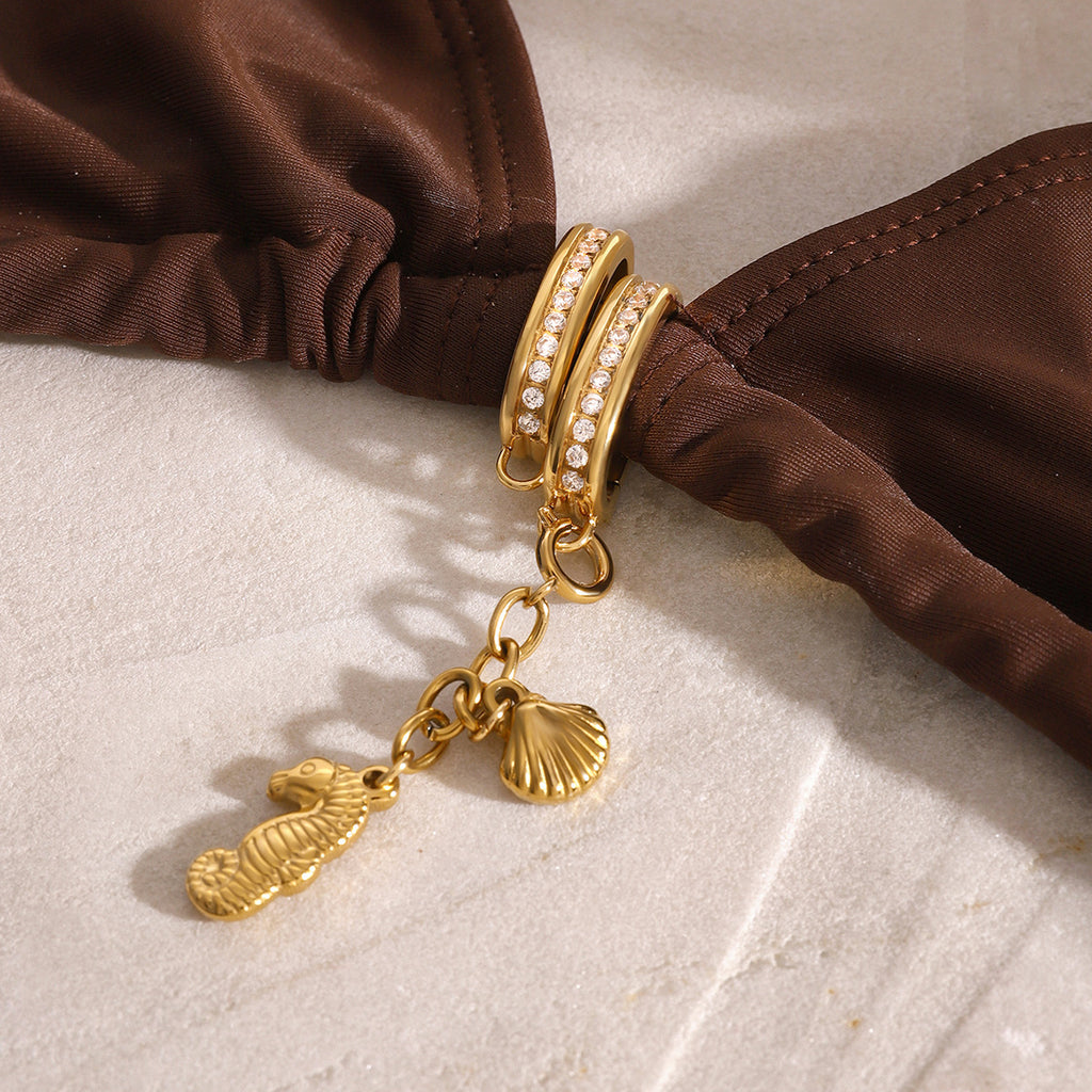 Stainless Steel Bikini Connection Buckle diy Pendant Jewelry Accessories