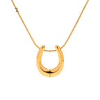 Stainless Steel Necklace18K Gold Pendant Necklace Women's Trendy Versatile Necklace Jewelry
