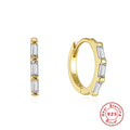 Two-Tone Wave Crystal 925 Sterling Silver Hoop Earrings — craftsmanship detail — jewelry finish and design detail