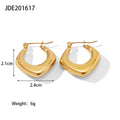 Stainless Steel Stud Earrings in Gold-Tone — Soft Contour for private-label fashion jewelry buyers