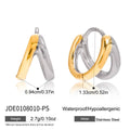 Ear Cuff in 18K Gold-Plated Stainless Steel Earrings — Clean-Lined Style — alternate product view — jewelry finish and design detail