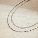 Stainless Steel Chain Necklace Simple Collarbone Chain Jewelry Non-Fading Accessories