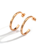 E0046Exaggerated gold Circle Star Earrings for Women with Inlaid Diamonds Round Hoop Earrings