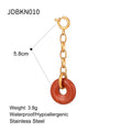 Gold-Plated Stainless Steel Pendant Necklace — Luminous Finish — product profile — jewelry finish and design detail