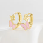 SE0264  S925Silver Fashion Butterfly Earrings Design Sense Ear Jewelry