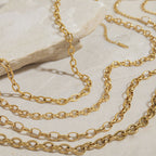 2H Non-fading Necklace for Women with Plating18K Gold Stainless Steel Jewelry Accessories