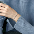 Real Gold Plated Color Retention Bead Bracelet for Women Gold-plated Round Bead Bracelet Mixed Beads