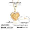 Heart Gold-Plated Stainless Steel Pendant Necklace — Curated Style — jewelry construction