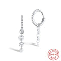 925 Sterling Silver Zircon Pendant Earrings Elegant Fashion — wholesale jewelry image 07