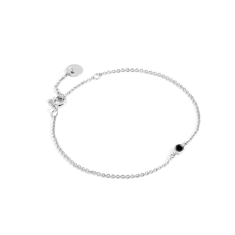 B0019 Minimalist Cool Style Zircon Bracelet Layered Basic Necklace Gold-plated Jewelry