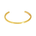 Gold-Plated Brass Geometric Bracelet with a refined design profile