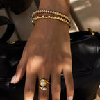 Rhinestone Heart Clasp Bracelet for Women, Non-Fading Jewelry, Stainless Steel Accessories