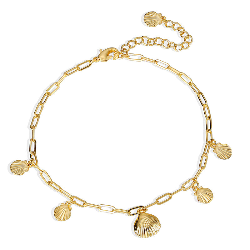 A0026 Fashion Beach Anklet for Women Simple Starfish Foot Jewelry