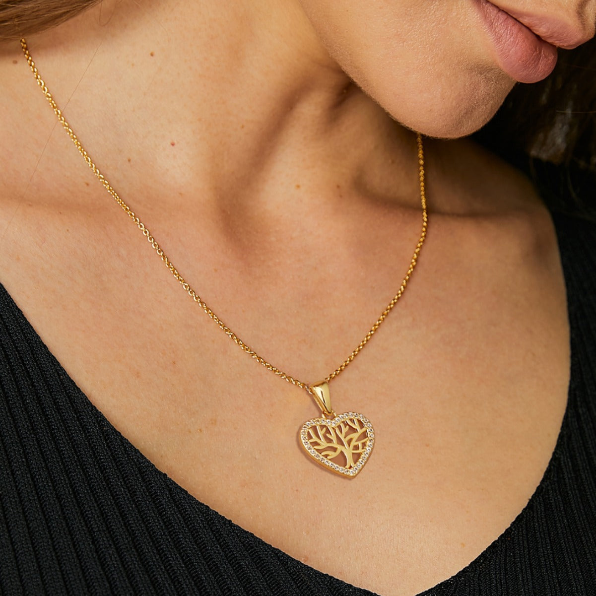 CYN0243 Love Tree Luxury Copper Necklace New Pendant