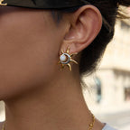 2H Original Color Block Earrings Stainless Steel Sun Jewelry