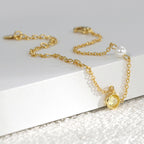 B0091 Factory Direct Jewelry gold Zircon Bracelet for Women Simple Style Copper Gold Plated Pearl Accessories