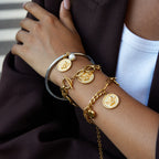 2H Original Coin Series Bracelet Retro Jewelry Non-Fading Stainless Steel Jewelry for Women