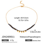 Stainless Steel Water Drop Necklace Earrings Open Bracelet Ring Jewelry