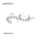 Modern 18K Gold-Plated Stainless Steel Earrings — Giftable Design — alternate product view — jewelry finish and design detail