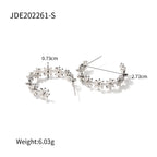 2H Versatile New Earrings Non-Fading18K Stainless Steel Earrings Jewelry