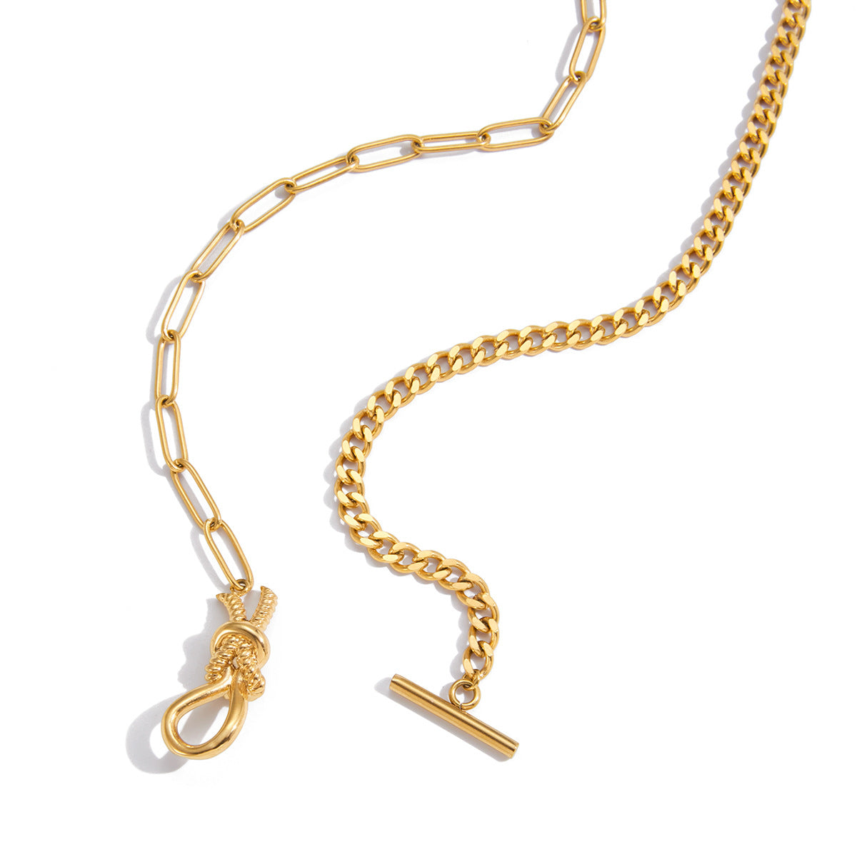 Original Design Knot Necklace Accessories Women's Collarbone Chain Stainless Steel Jewelry