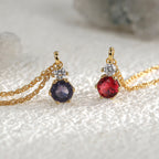 B0099 Red and Purple Two-tone Glass Inlaid Zircon Bracelet for Women Simple Design