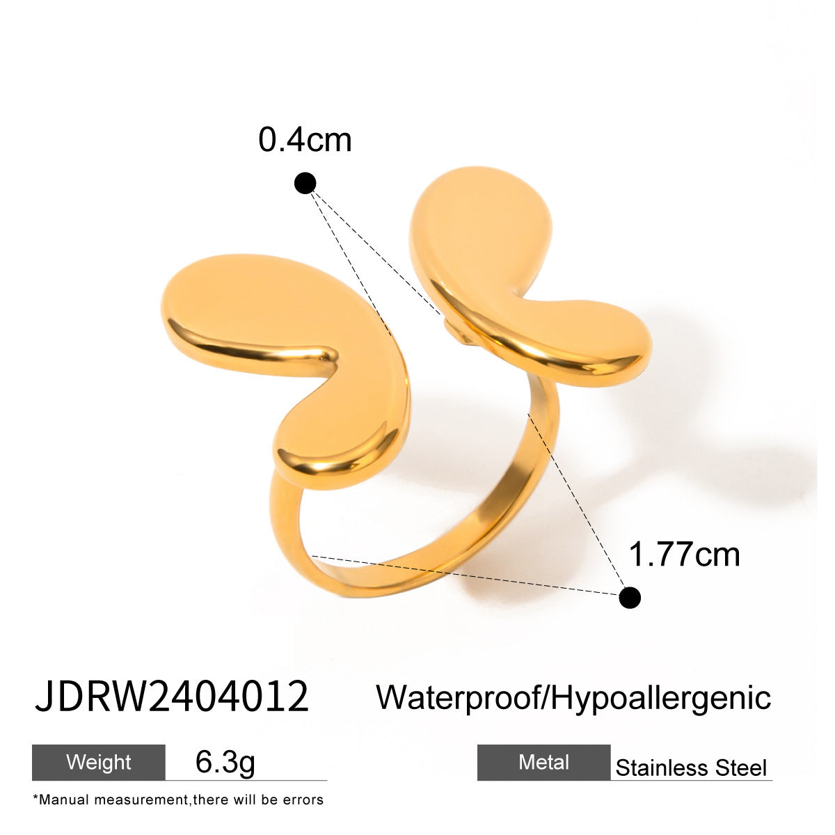 Stainless Steel Pearl Ring Personality Item rings