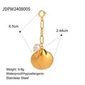 Gold-Plated Stainless Steel Pendant Necklace — Luminous Finish — additional product detail 31 — jewelry finish and design detail