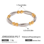 Stainless Steel Pink Zircon Ring Non-Fading Jewelry Non-Fading Accessories