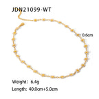 Sweater Chain Necklace Jewelry Women Stainless Steel Autumn Winter Accessories