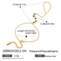 Gold-Plated Stainless Steel Bracelet with Cubic Zirconia Detail — jewelry construction