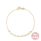 S925 Sterling Silver Paperclip Snake Bracelet Diamonds And Turquoise