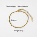 Gold-Plated Stainless Steel Snake Chain Necklace — alternate product view — jewelry finish and design detail