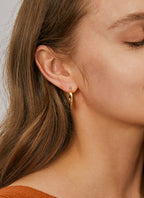 E0376 Creative Hollow Earrings Irregular Earrings for Women Twisted Ear Clips Fashion Retro