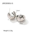 18K Gold-Plated Water Drop Stud Earrings — material detail — jewelry finish and design detail