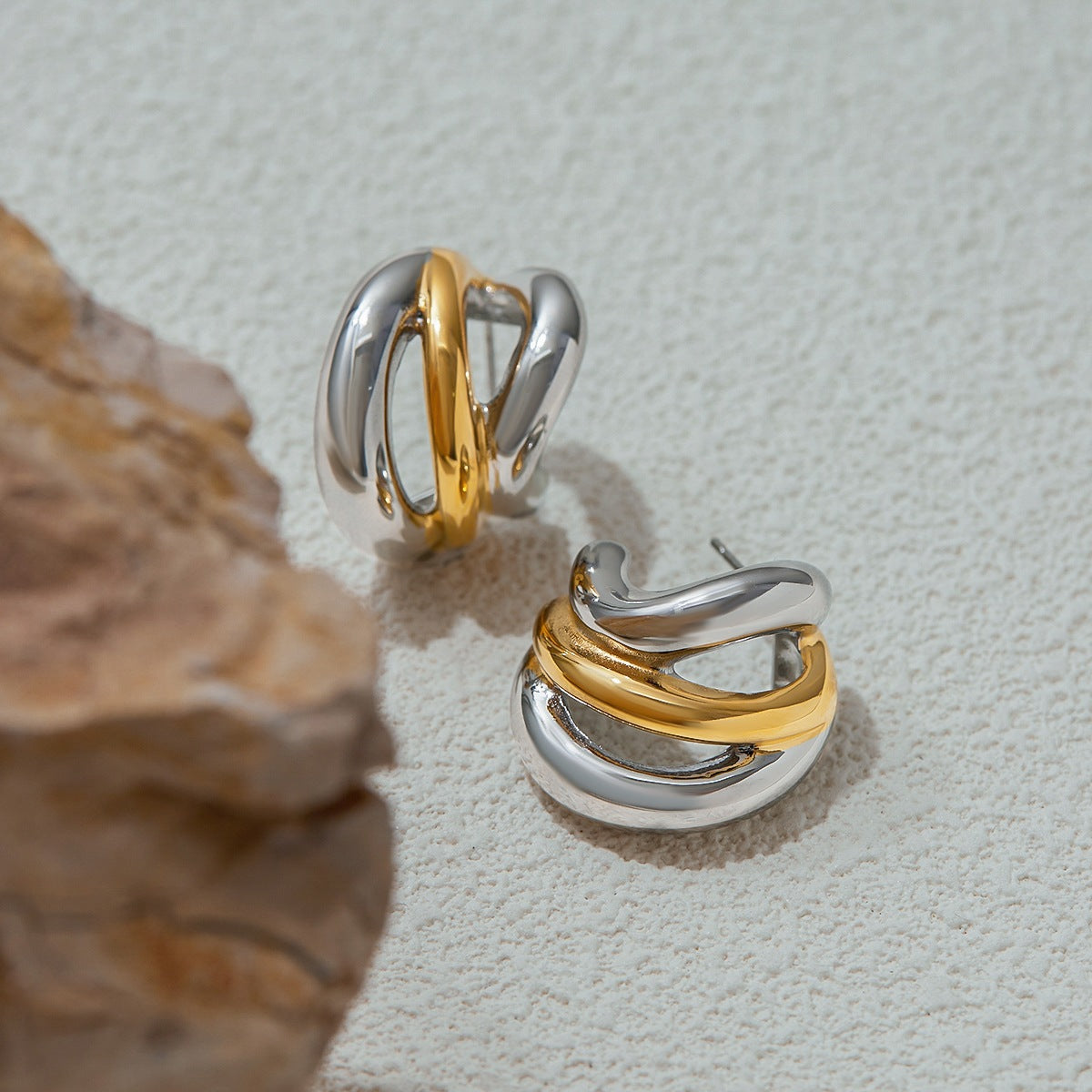 2Hc Stainless Steel Earrings for Women with a Sense of Design