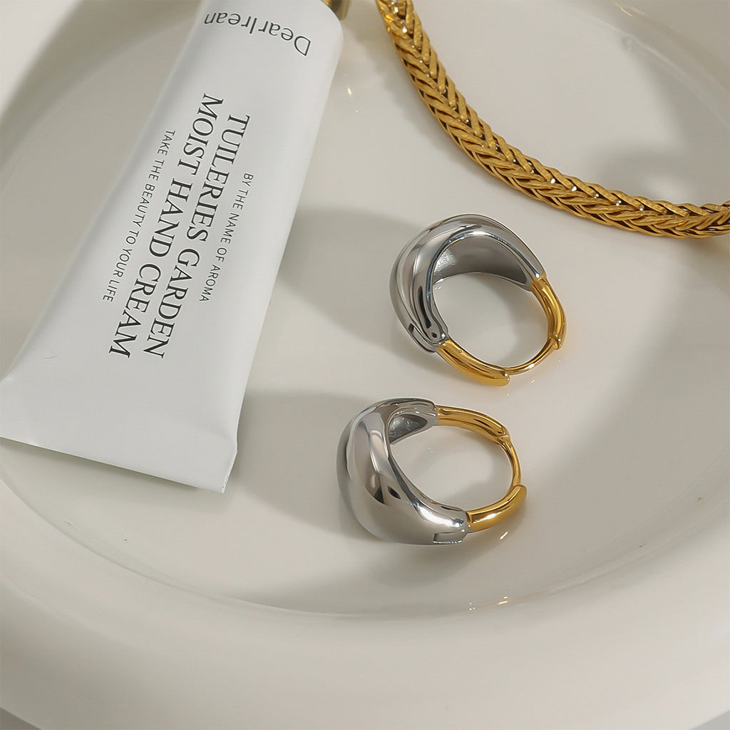 Stainless Steel Color Block Geometric Earrings Studs Ear Jewelry earrings